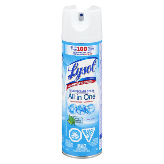 LYSOL DISINFECTANT SPRAY FRESH LINEN, 12 X 539 G