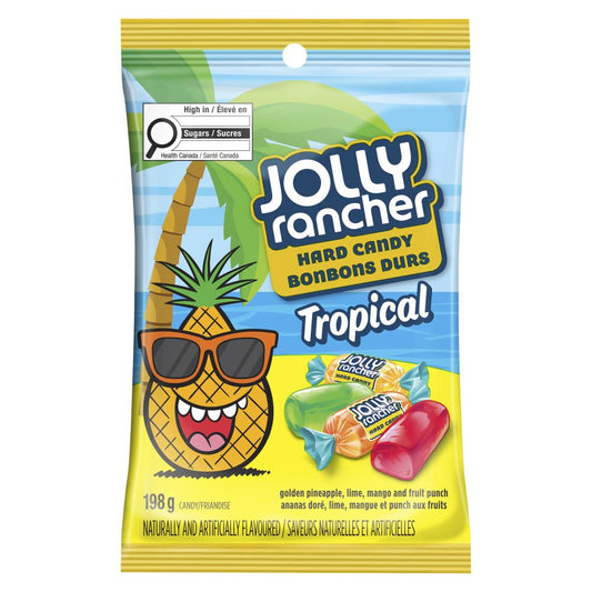 JOLLY RANCHER TROPICAL HARD CANDIES ASSORTED, 10 X 198 G