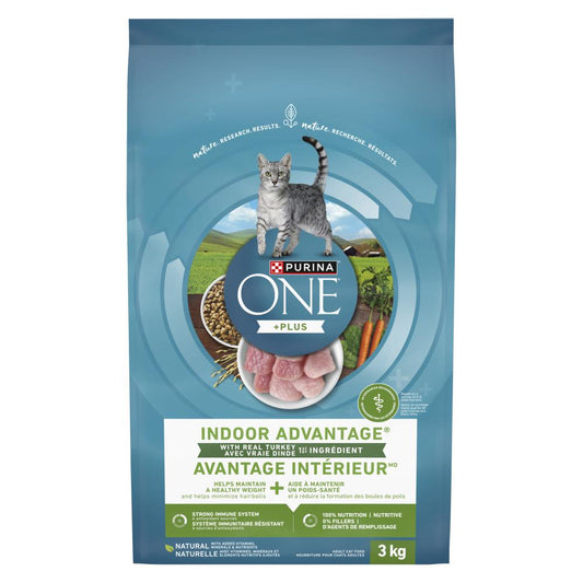 PURINA ONE CAT FOOD HAIRBALL CONTROL & WEIGHT, 5 X 3 KG