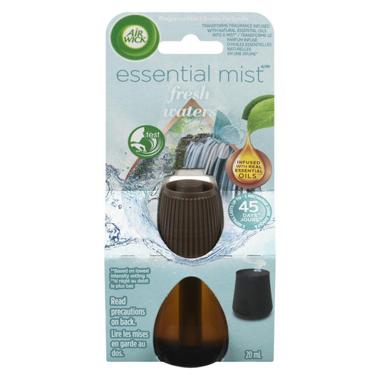 AIRWICK ESSENTIAL MIST REFILL FRESH BREEZE, 6 X 20 ML