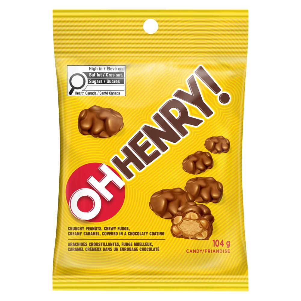 OH HENRY CHOCOLATE BITES IN CELLO, 8 X 104 G