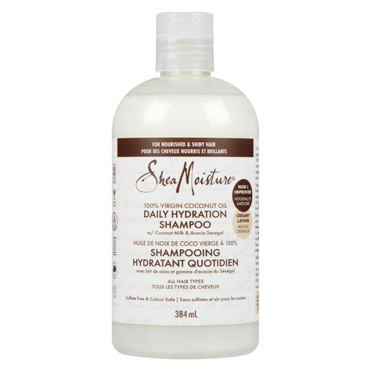 SHEA MOISTURE VIRGIN COCONUT OIL SHAMPOO DAILY HYDRATION, 4 X 384 ML