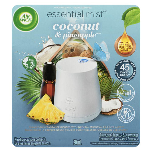 AIRWICK ESSENTIAL MIST REFILL COCONUT, 3 X 20 ML