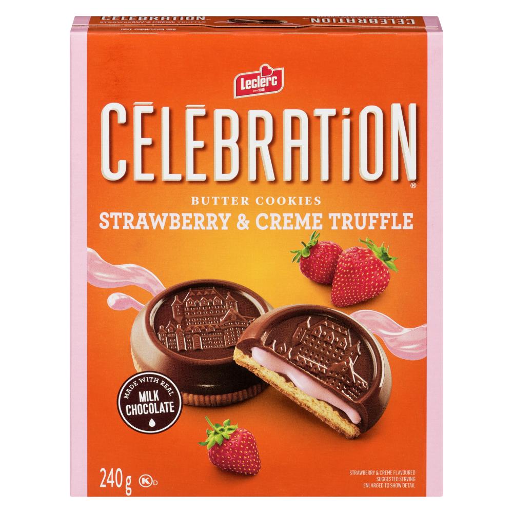 LECLERC CELEBRATION TRUFFLE COOKIE, 12 X 240 G