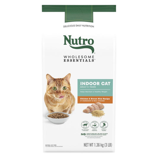 NUTRO CAT FOOD INDOOR CHICKEN, 4 X 1.36 KG