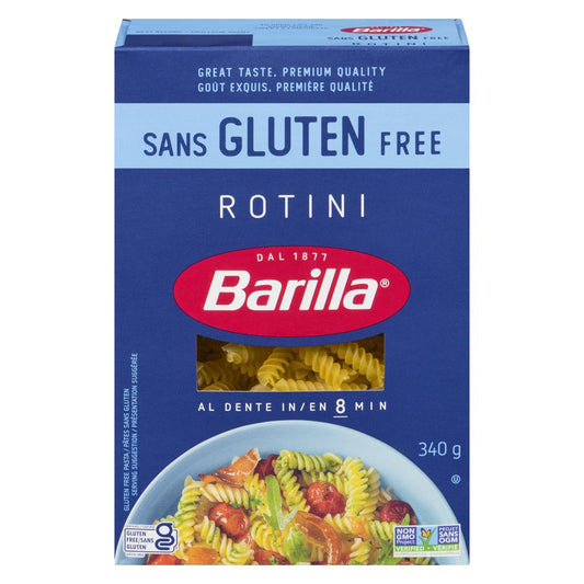 BARILLA GLUTEN-FREE ROTINI PASTA, 8 X 340 G