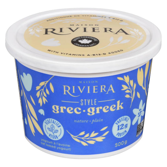 RIVIERA GREEK STYLE YOGURT AVOCADO NATURAL, 6 X 500 G