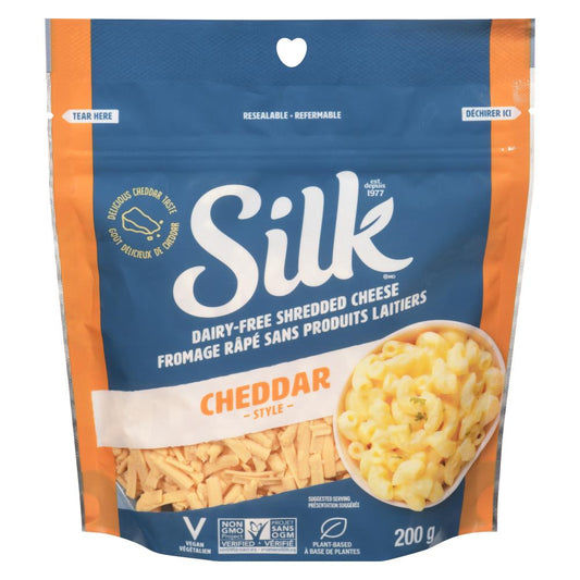SILK SHREDDED CHEDDAR CHEESE, 8 X 200 G