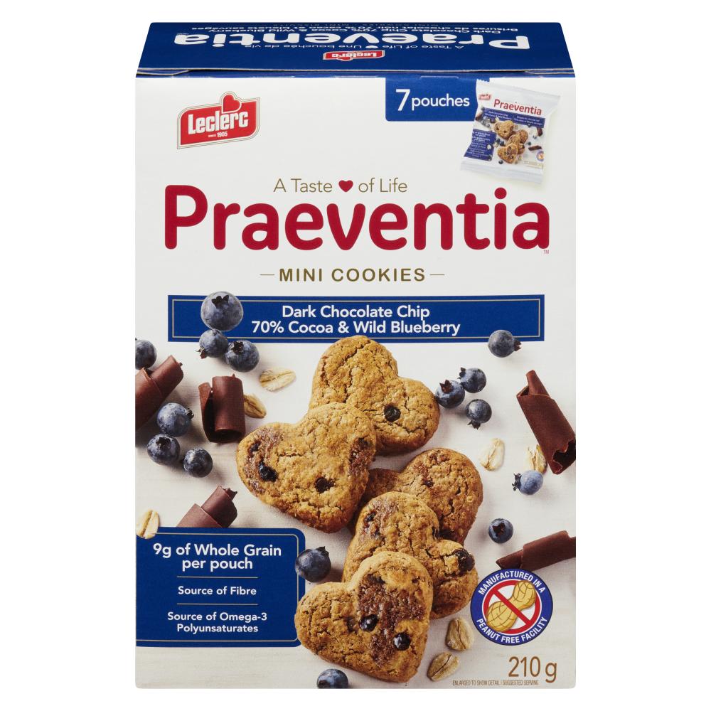 LECLERC PRAEVENTIA BISCUIT CHOCOLATE CHUNKS, 12 X 210 G