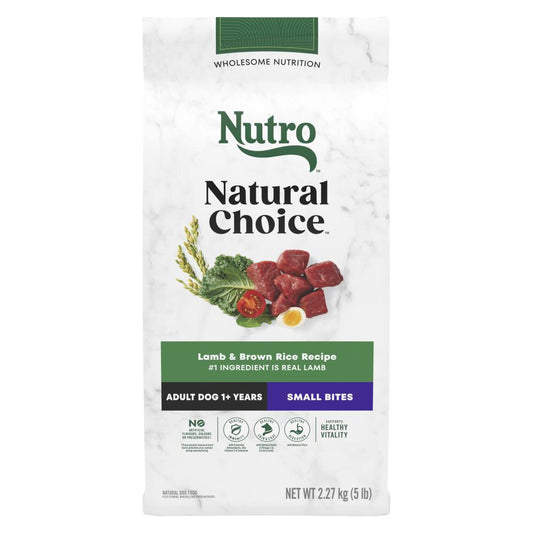 NUTRO DOG FOOD ADULT LAMB, 3 X 2.27 KG