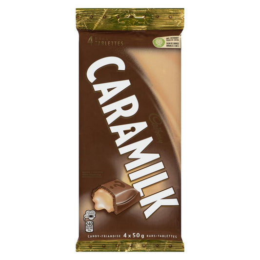 CADBURY CARAMILK EMBALLAGE OF 4, 24 X 4 X 50 G
