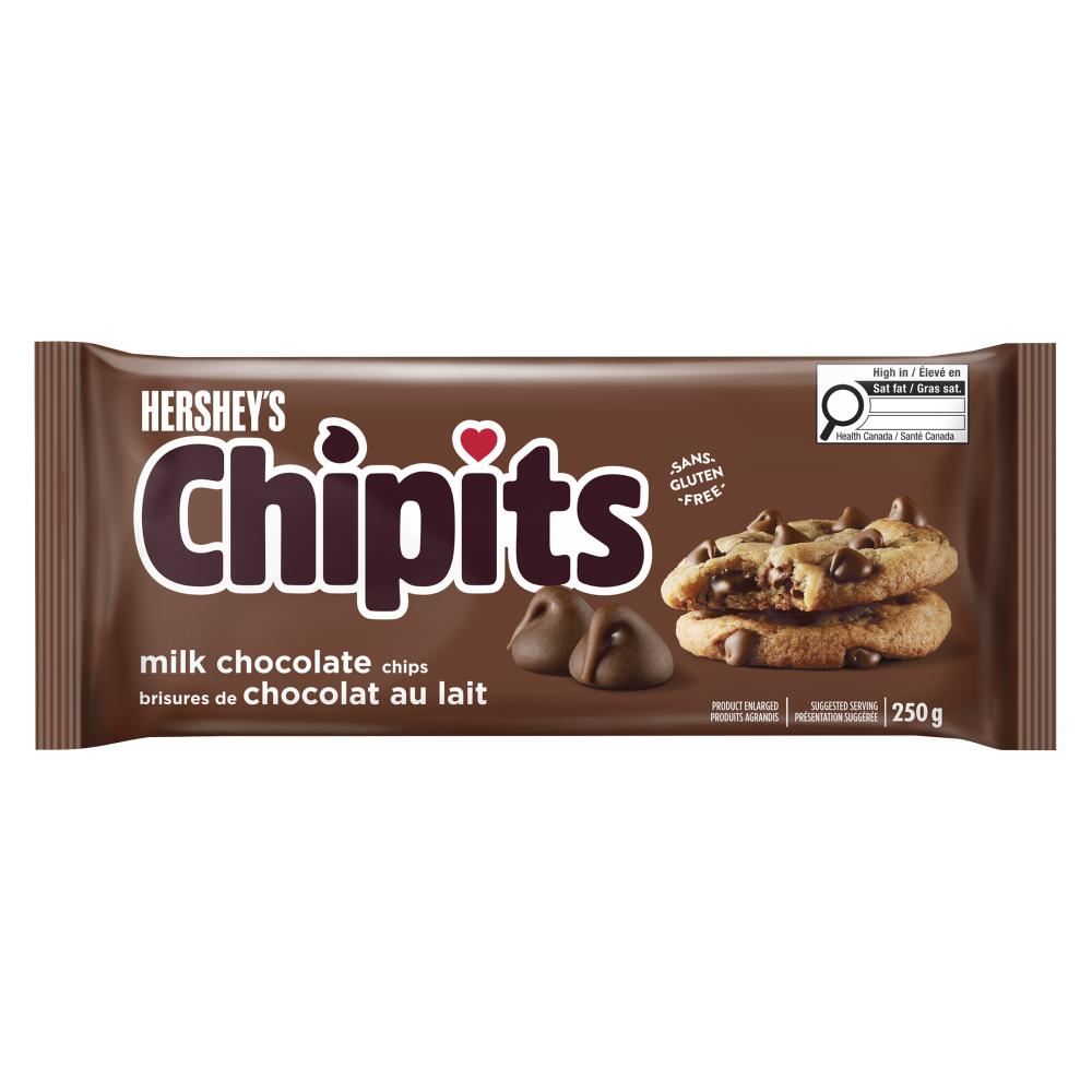 HERSHEY'S CHIPITS MILK CHOCOLATE, 18 X 250 G