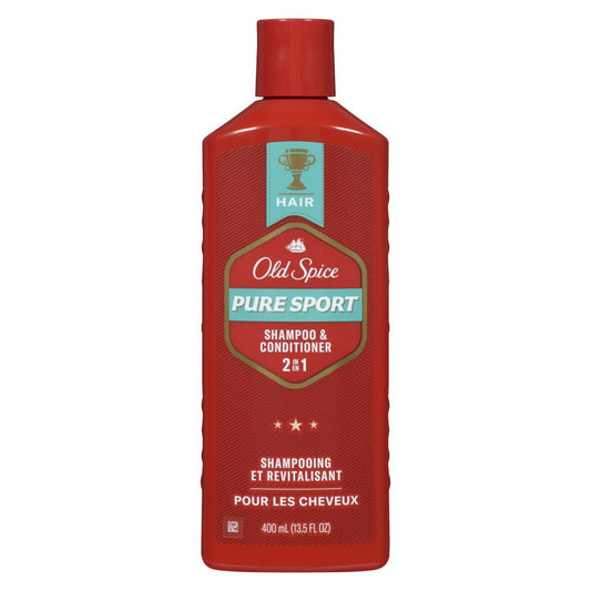 OLD SPICE 2-IN-1 SHAMPOO PURE SPORT, 6 X 400 ML