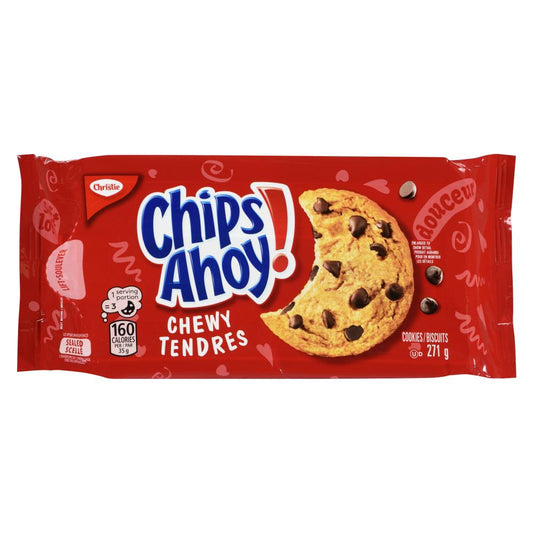 CHRISTIE SOFT CHIPS AHOY COOKIES, 12 X 271 G