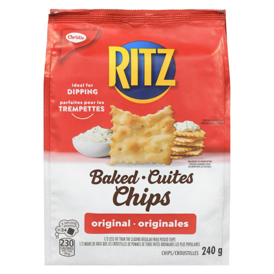 CHRISTIE RITZ CHIPS ORIGINAL, 6 X 240 G