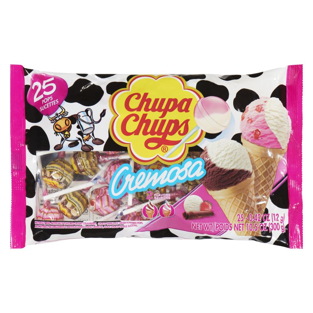 CHUPACHUPS CANDY ICE CREAM CREMOSA 25CT, 20 X 1 UN