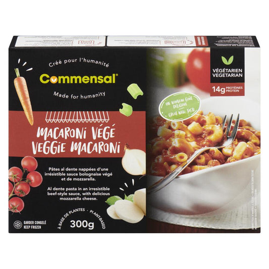 COMMENSAL VEGETABLE MACARONI, 12 X 300 G