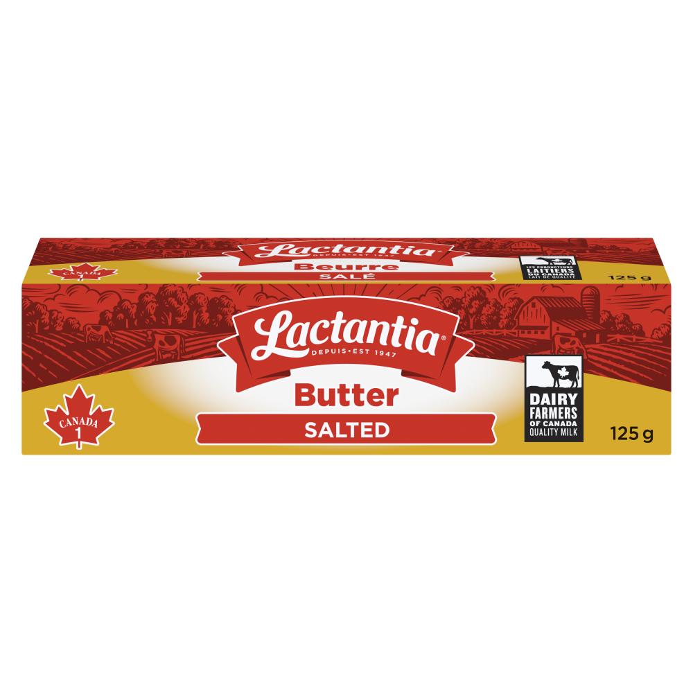 LACTANTIA SALTED BUTTER, 32 X 125 G