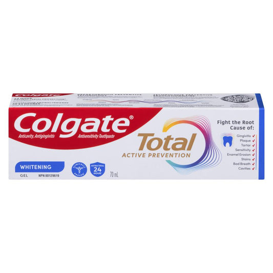 COLGATE TOTAL WHITENING TOOTHPASTE, 24 X 70 ML