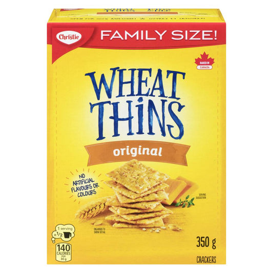 CHRISTIE THIN WHEAT CRACKERS ORIGINAL, 12 X 350 G