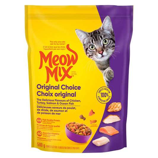 MEOWMIX ORIGINAL DRY CAT FOOD, 6 X 500 G