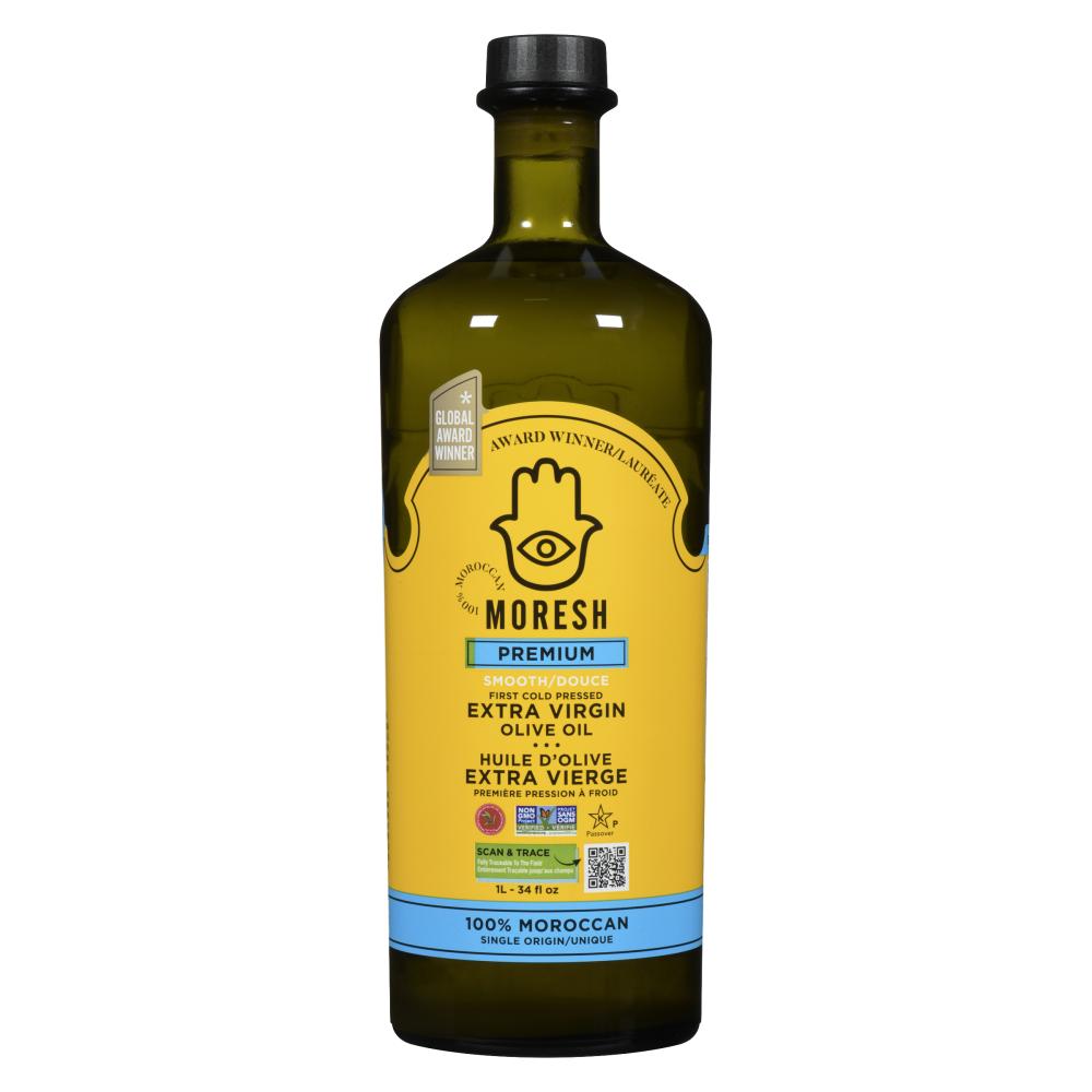 MORESH EXTRA VIRGIN OLIVE OIL, 6 X 1 L