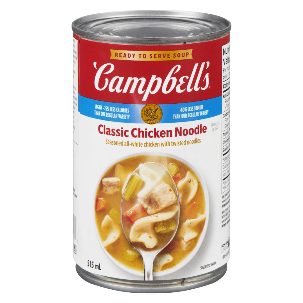 CAMPBELL CHICKEN NOODLE VEGETABLE SOUP, 12 X 515 ML