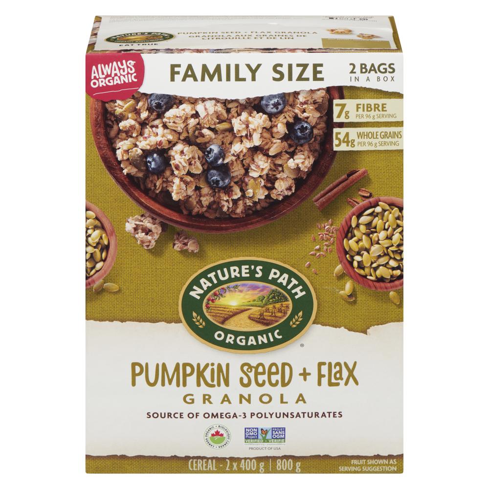 NATURE'S PATH ORGANIC CITRUS FLAX PLUS GRANOLA, 6 X 800 G