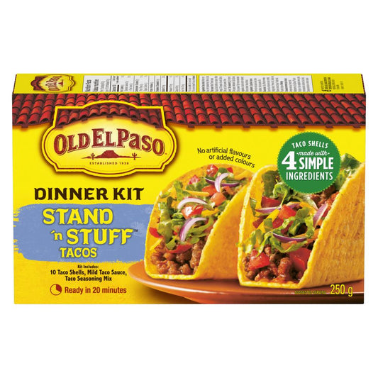 OLD EL PASO TACO DINNER KIT 10 UNITS, 10 X 10 X 25 G