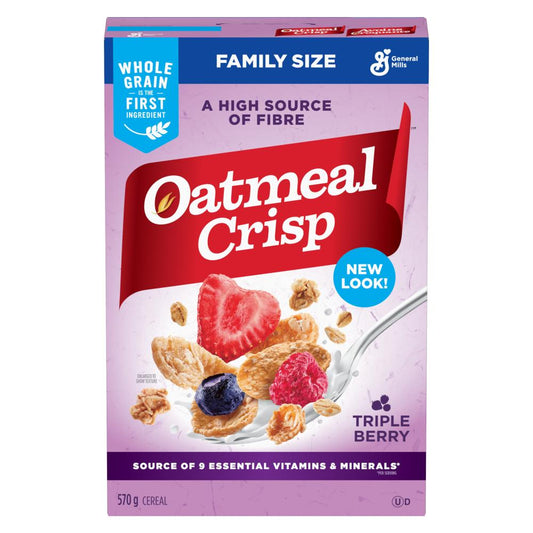 GENERAL MILLS BERRY CRUNCH OAT CEREAL FAMILY SIZE, 8 X 570 G