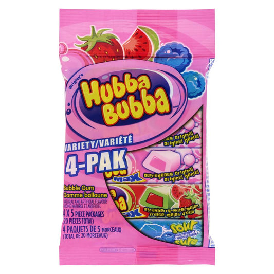 HUBBA BUBBA MAX BUBBLEGUM 4 PK, 24 X 4 X 40 G
