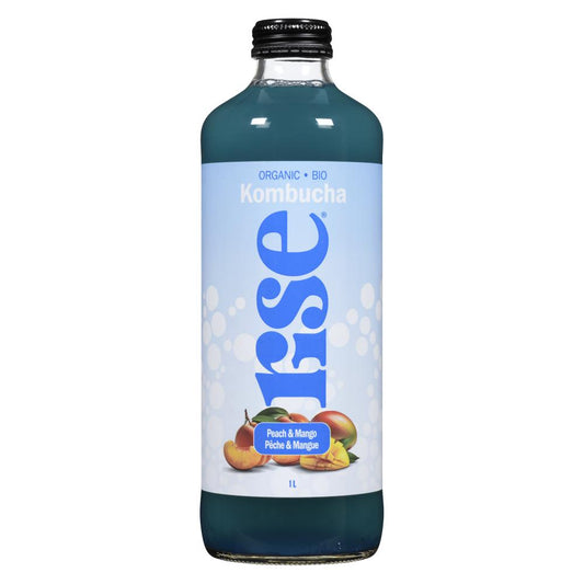 RISE KOMBUCHA, PEACH & MANGO CLASSIC, 6 x 1L