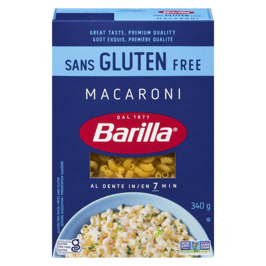 BARILLA GLUTEN-FREE ELBOW PASTA, 8 X 340 G