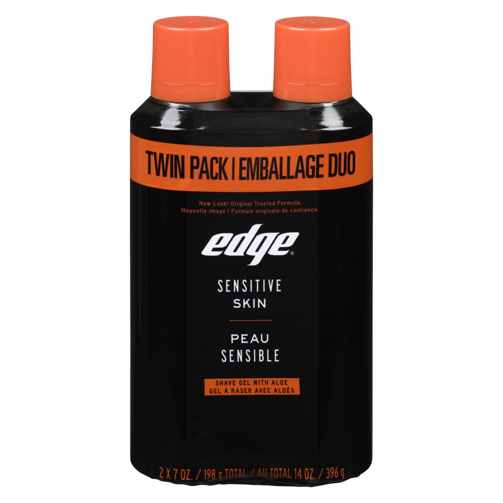 EDGE SENSITIVE SKIN SHAVING GEL, 6 X 2 X 198 G