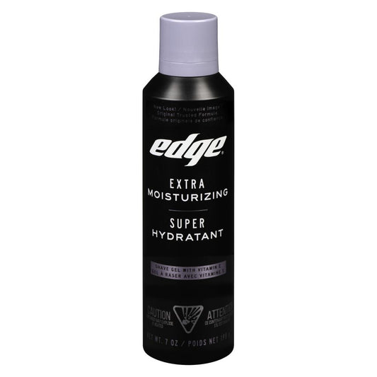 EDGE HYDRATING EXTRA MOISTURIZING SHAVING GEL, 6 X 198 G