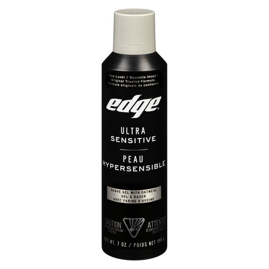 EDGE ULTIMATE SENSITIVE SKIN INVISIBLE SHAVE GEL, 6 X 198 G