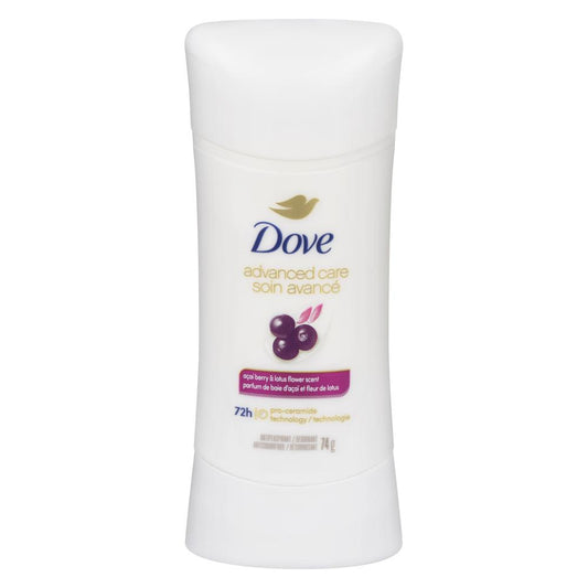 DOVE ADVANCED ANTIPERSPIRANT ACAI & LOTUS, 6 X 74 G