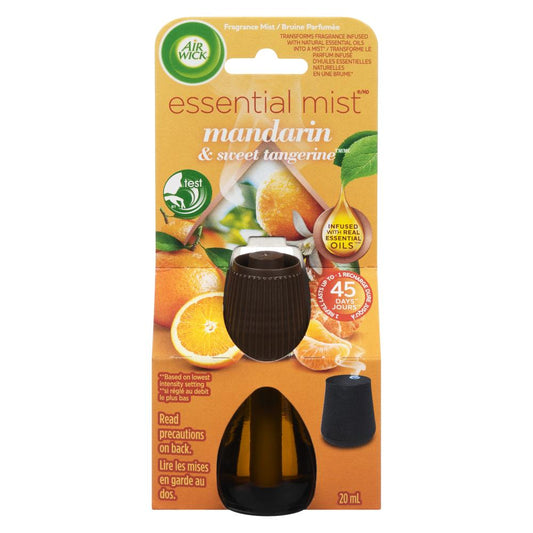 AIRWICK ESSENTIAL MIST REFILL MANDARIN, 6 X 20 ML