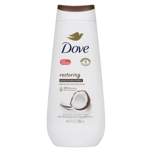 DOVE MEN+CARE BODY WASH COCONUT & COCOA, 6 X 325 ML
