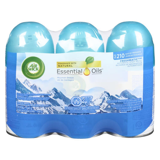 AIRWICK REFILL PACK 3 MOUNTAIN AIR, 2 X 3 X 180 G
