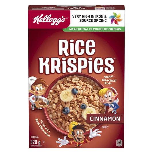 KELLOGG'S RICE KRISPIES CINNAMON, 10 X 320 G