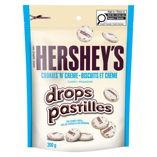 HERSHEY'S COOKIE DOUGH PIECES CHOCOLATE CHIP IN CELLO WRAPPER, 12 X 200 G