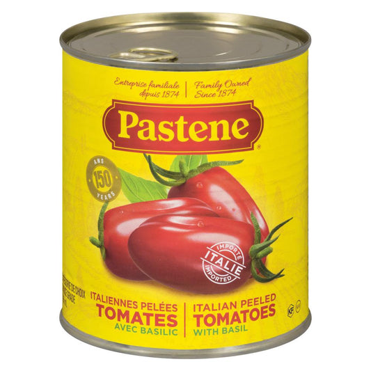 PASTENE WHOLE PEELED ITALIAN TOMATOES, 24 X 796 ML