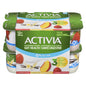 ACTIVIA YOGURT BLUEBERRY VANILLA PEACH, 4 X 12 X 100 G