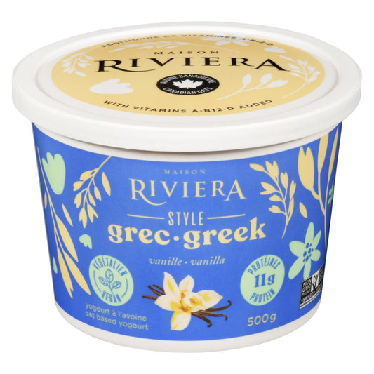 RIVIERA GREEK STYLE YOGURT AVOCADO VANILLA, 6 X 500 G