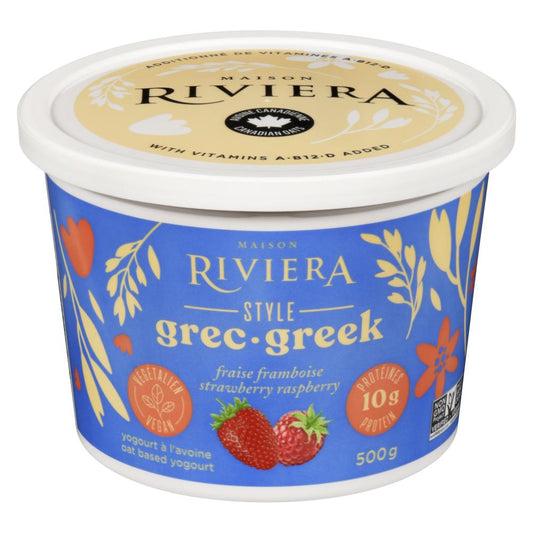 RIVIERA GREEK STYLE YOGURT AVOCADO STRAWBERRY, 6 X 500 G