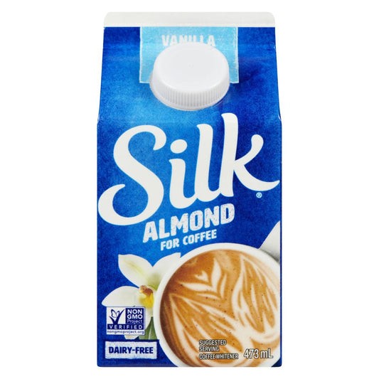 SILK ALMOND VANILLA CREAMER, 12 X 473 ML