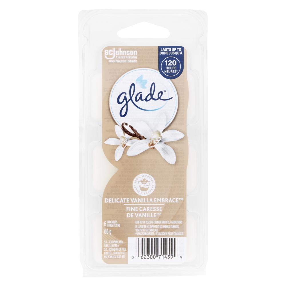 GLADE SCENTED WAX MELTS PURE VANILLA, 8 X 6 X 0.17 UN