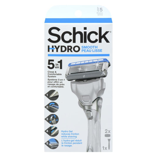 SCHICK HYDRO 5 HYDRATING RAZOR, 3 X 1 UN