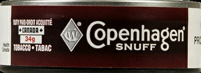 COPENHAGEN SNUFF TOBACCO, 5 X 34 G